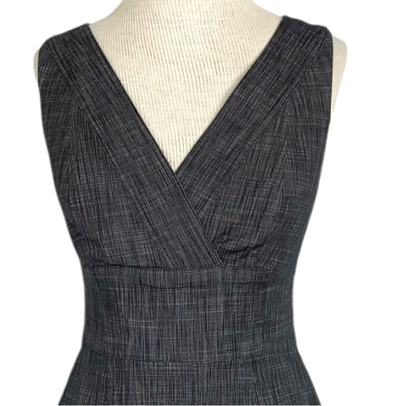 Kay Unger Sz 4 Charcoal, Gray Tweed Dress - Picture 2 of 7